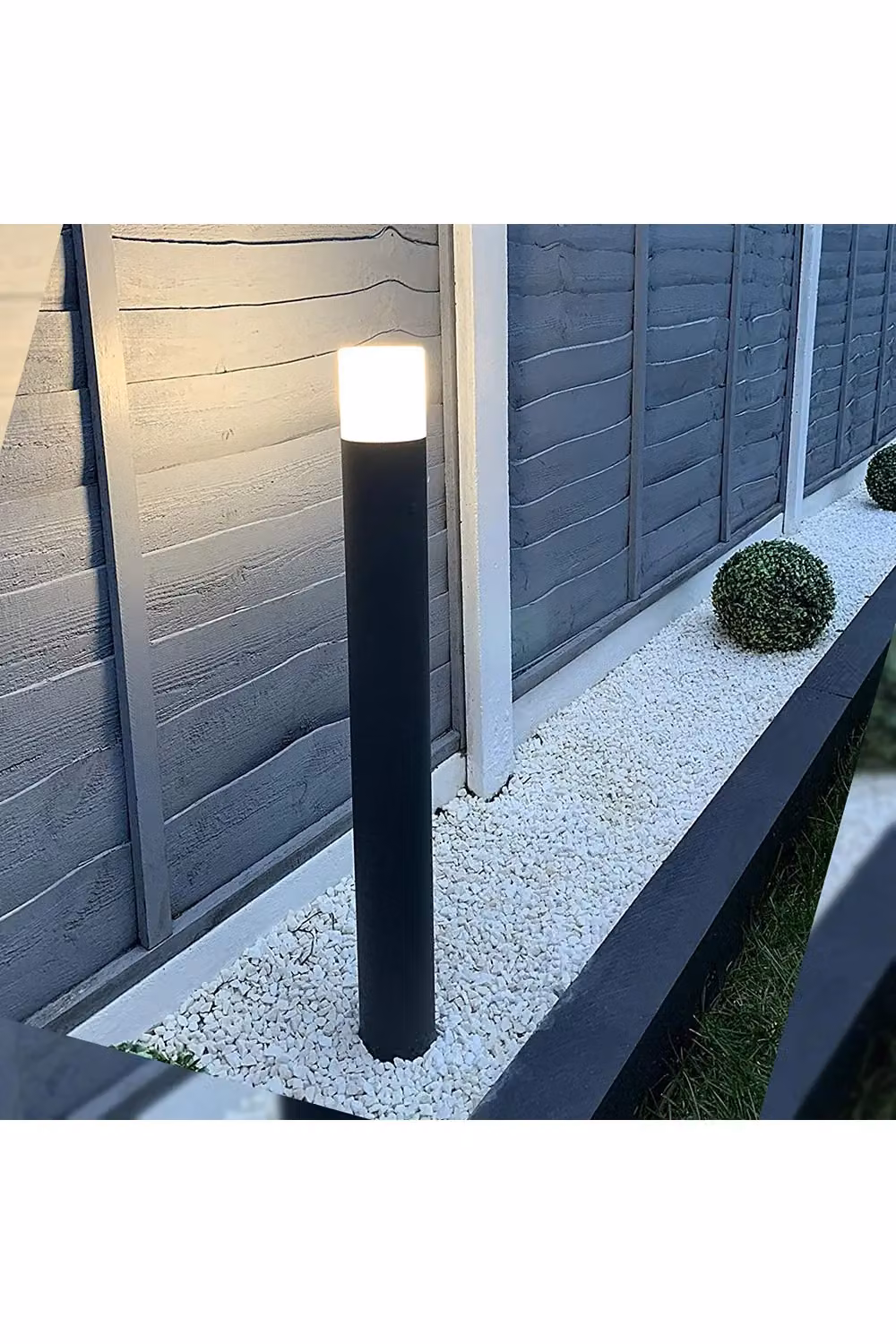 CGC Lighting Cortez Modern Dark Grey Tall Outdoor Post Light for Garden and Terrace – 2