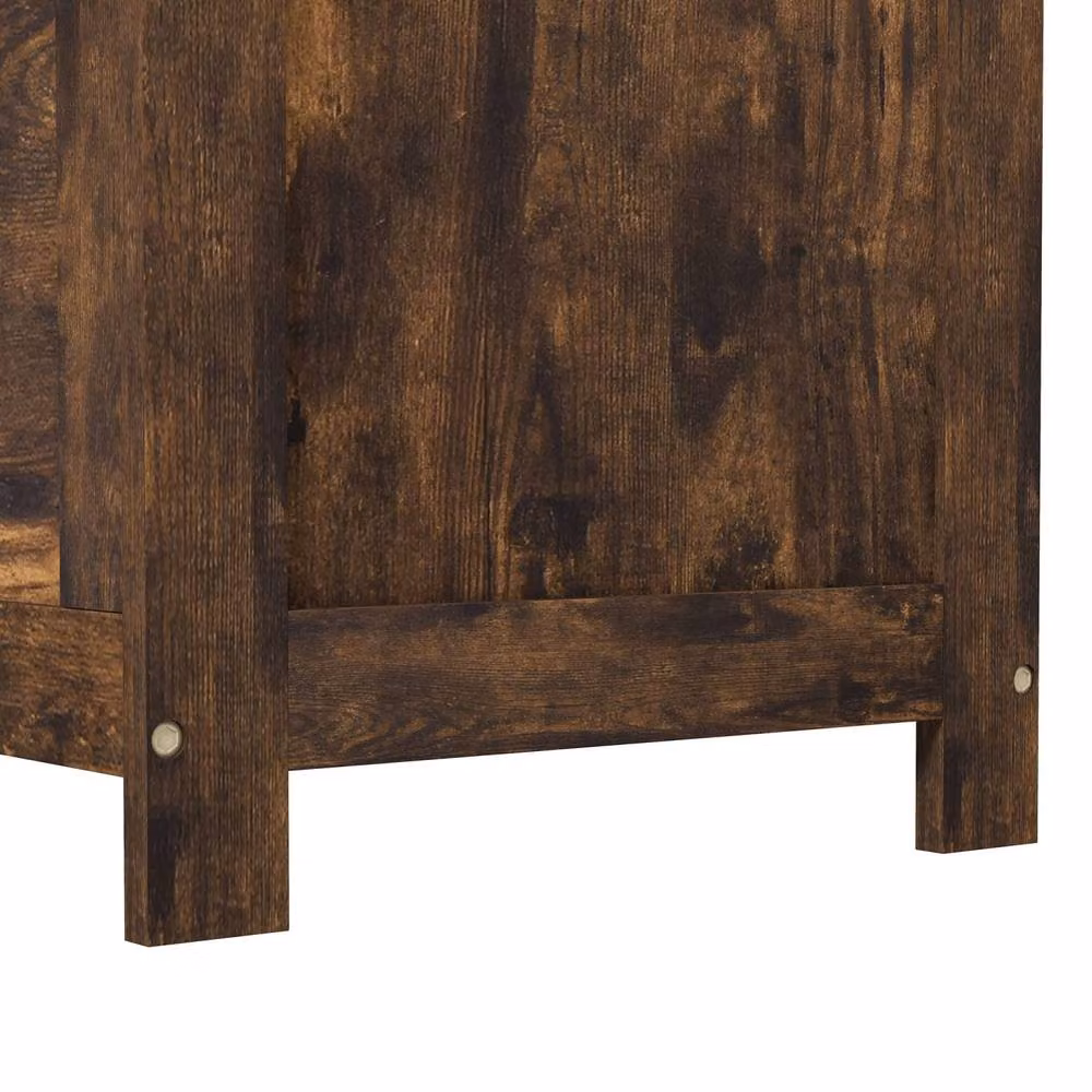 Wyld Haus Vesoka Sake Rustic Brown Wooden Storage Chest with Soft Close Lid – 8