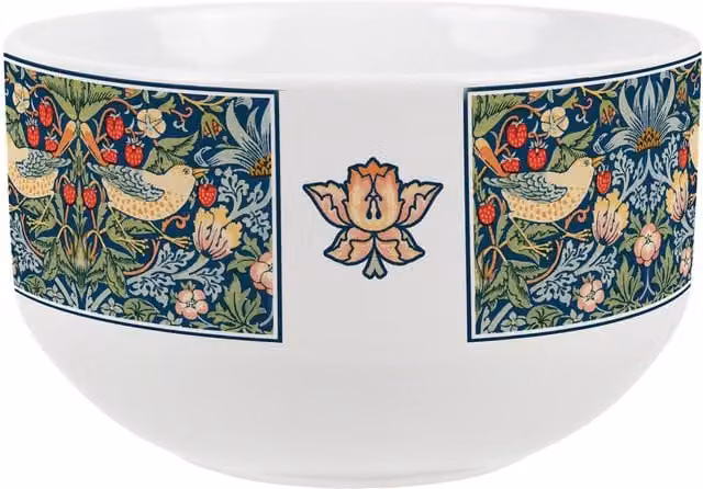Purely Home Blue and White Floral Ceramic Cereal Bowl