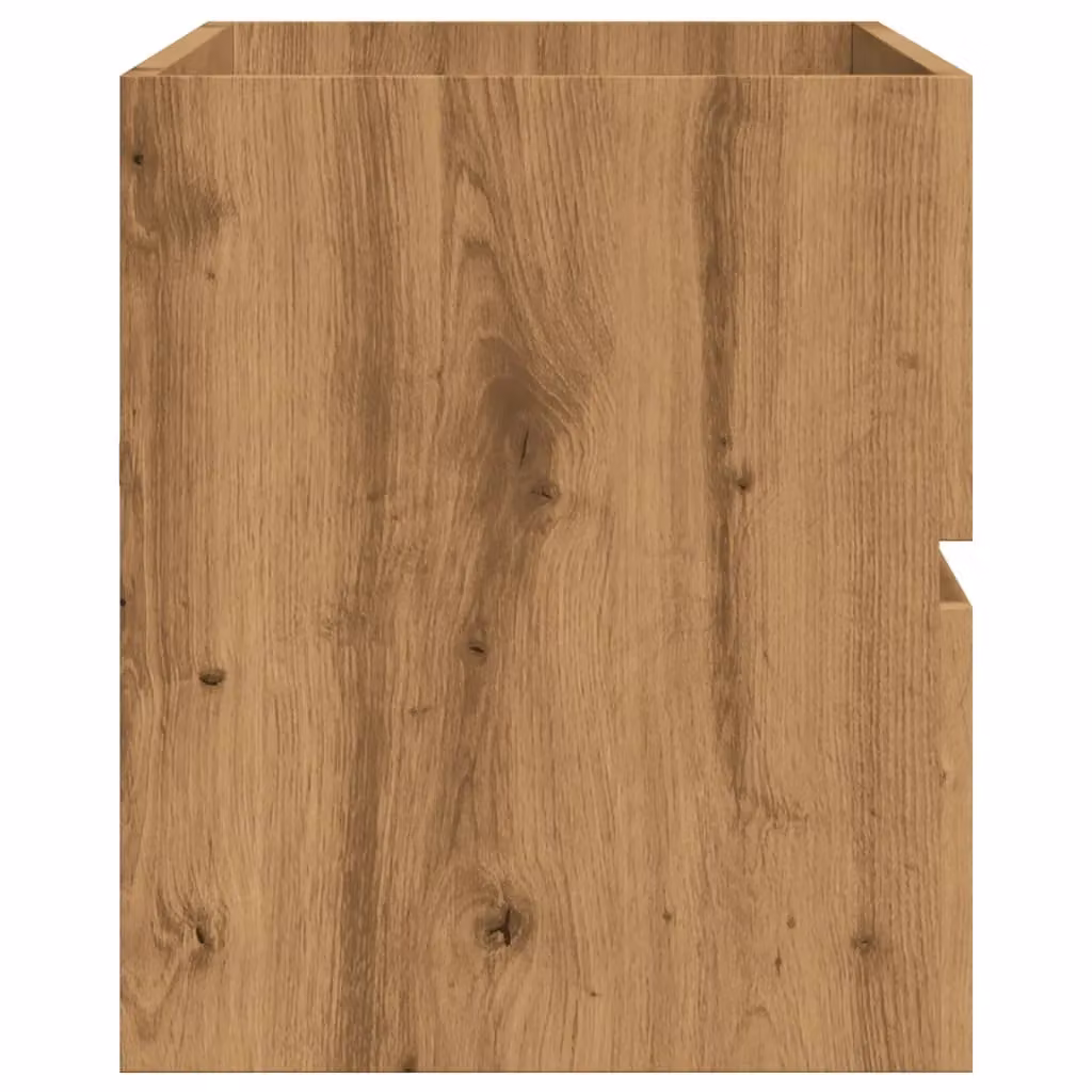 Berkfield Home Artisan Oak Sink Cabinet in Brown, W/D/H: 100 x 38.5 x 45 cm – 3