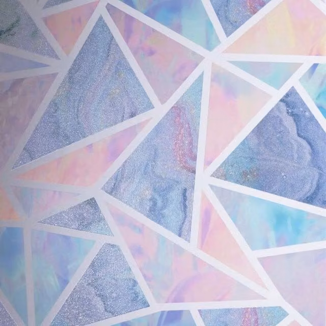Arthouse Pink and Multicolour Abstract Geometric Matt Wallpaper Roll