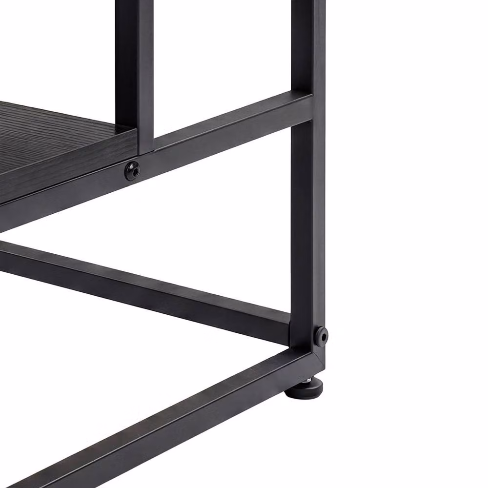 Levede Heavy Duty Metal Step Stool in Black for Kids and Adults, W/D/H: 38 x 36 x 38 cm – 6