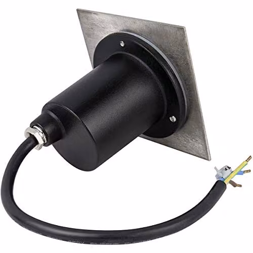CGC Lighting MYAH Square Small Single Silver Stainless Steel Inground Garden and Decking Light – 3