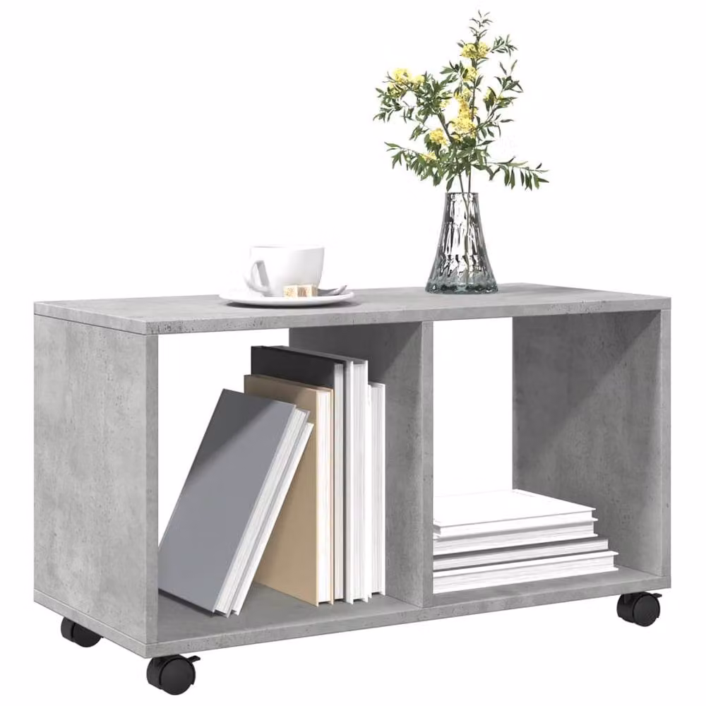 Berkfield Home vidaXL Rolling Cabinet in Concrete Grey, W/D/H: 72 x 33 x 42.5 cm – 3