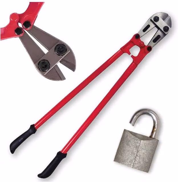 BARGAINS-GALORE Heavy Duty Carbon Steel Bolt and Wire Cable Cutters, Red
