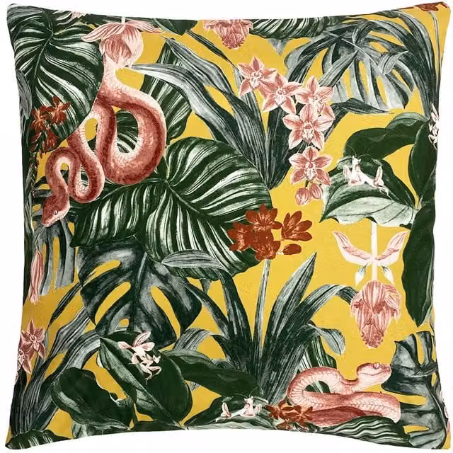 Riva Home Medinilla Tropical Outdoor Cushion, Multicolour, W/D/H: 43 x 43 x 43 cm – 1
