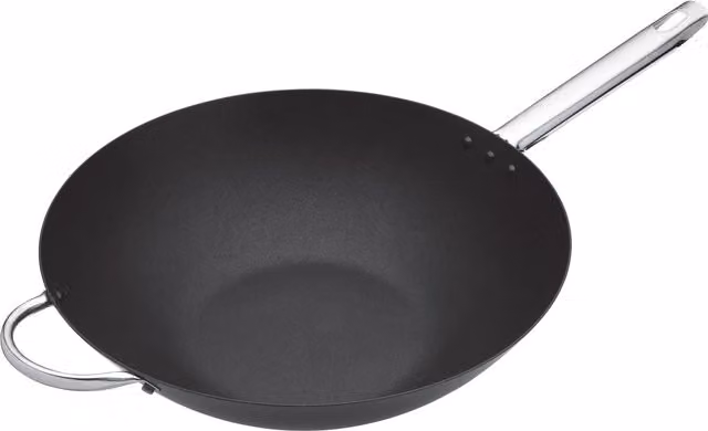 MasterClass Non-Stick Carbon Steel Wok, 35.5 cm, Black – 2