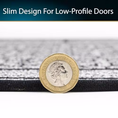 JVL Avanti Machine Washable Non-Slip Entrance Runner Doormat, Grey/Black, W: 50 cm, L: 150 cm – 4