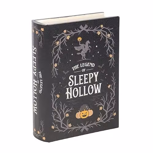 Something Different Wholesale Sleepy Hollow Book Shaped Storage Box in Black with Vintage Design – 1