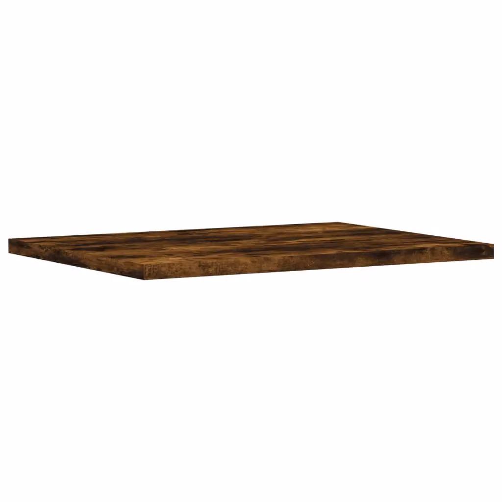 Berkfield Home Set of 4 Wall Mounted Shelves in Smoked Oak Brown, W: 40 cm, D: 30 cm, H: 1.5 cm – 3