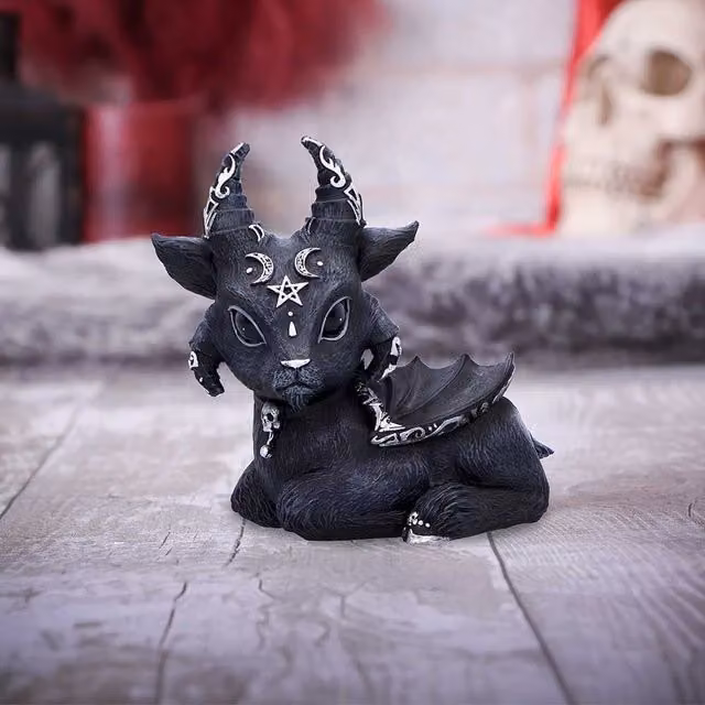 Nemesis Now Baal Goat Cult Cuties Figurine, Black, Height: 9 cm