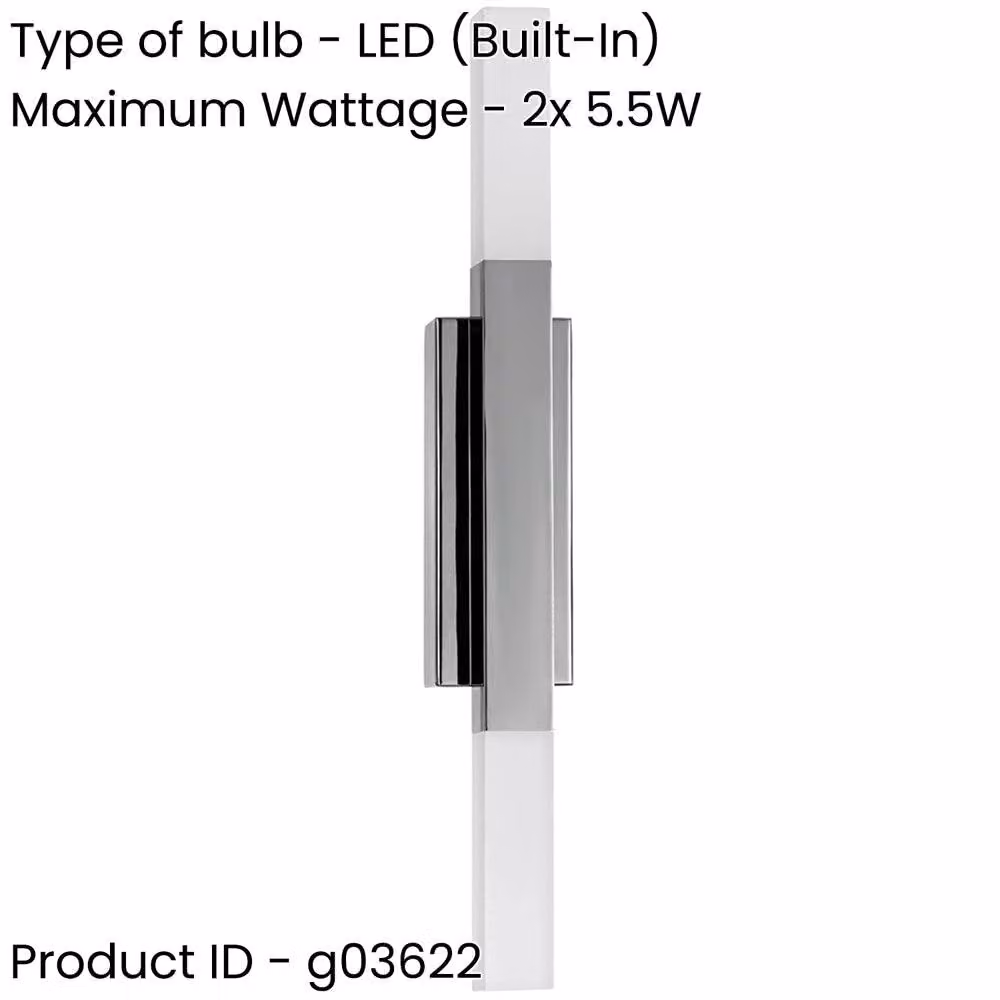 Loops Modern Chrome LED Wall Light with Mirror Effect – 2