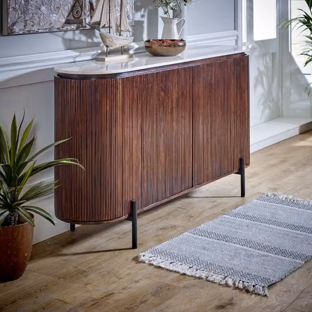 Luxor Living Luxor Mango Wood Sideboard in Brown, W/D/H: 160 x 40 x 90 cm