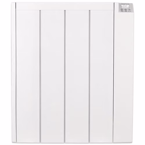MYLEK Ceramic and Aluminium Electric Panel Heater, 1000W, White, Wall Mounted or Freestanding with Digital Timer and Thermostat – 1