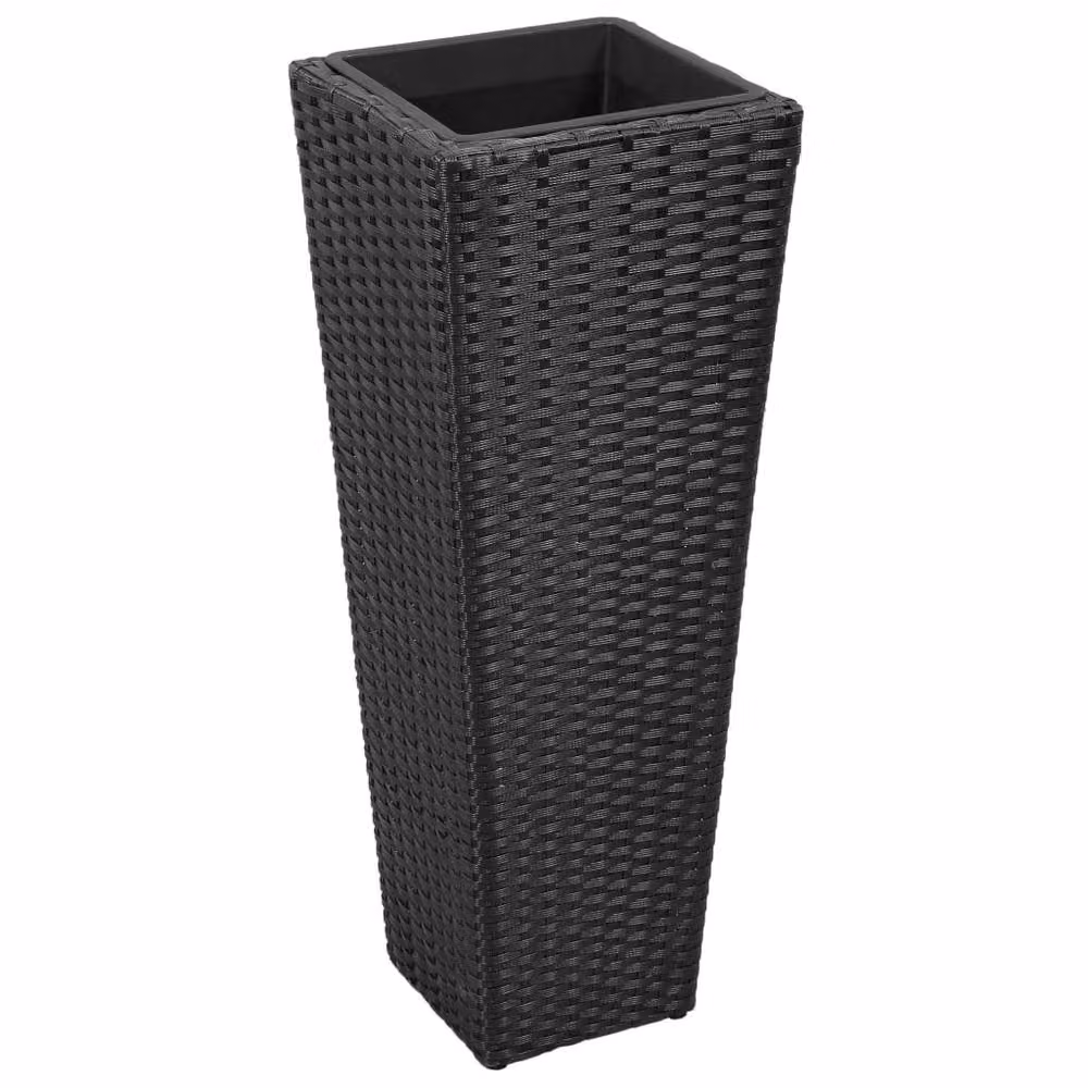Berkfield Home Garden Poly Rattan Raised Beds, 3 Piece Set, Black – 2