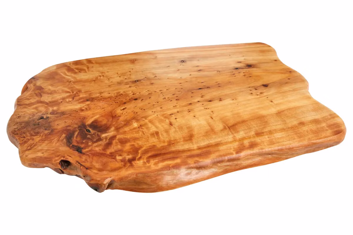 Orsina Solid Cedarwood Chopping and Serving Board with Irregular Edges, Brown, W/D/H: 40.0 x 30.0 x 2.0 cm – 2