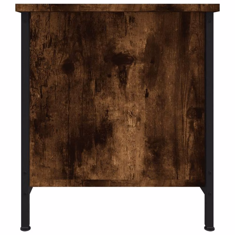Berkfield Home Smoked Oak TV Cabinet in Brown, W/D/H: 100 x 40 x 45 cm – 4