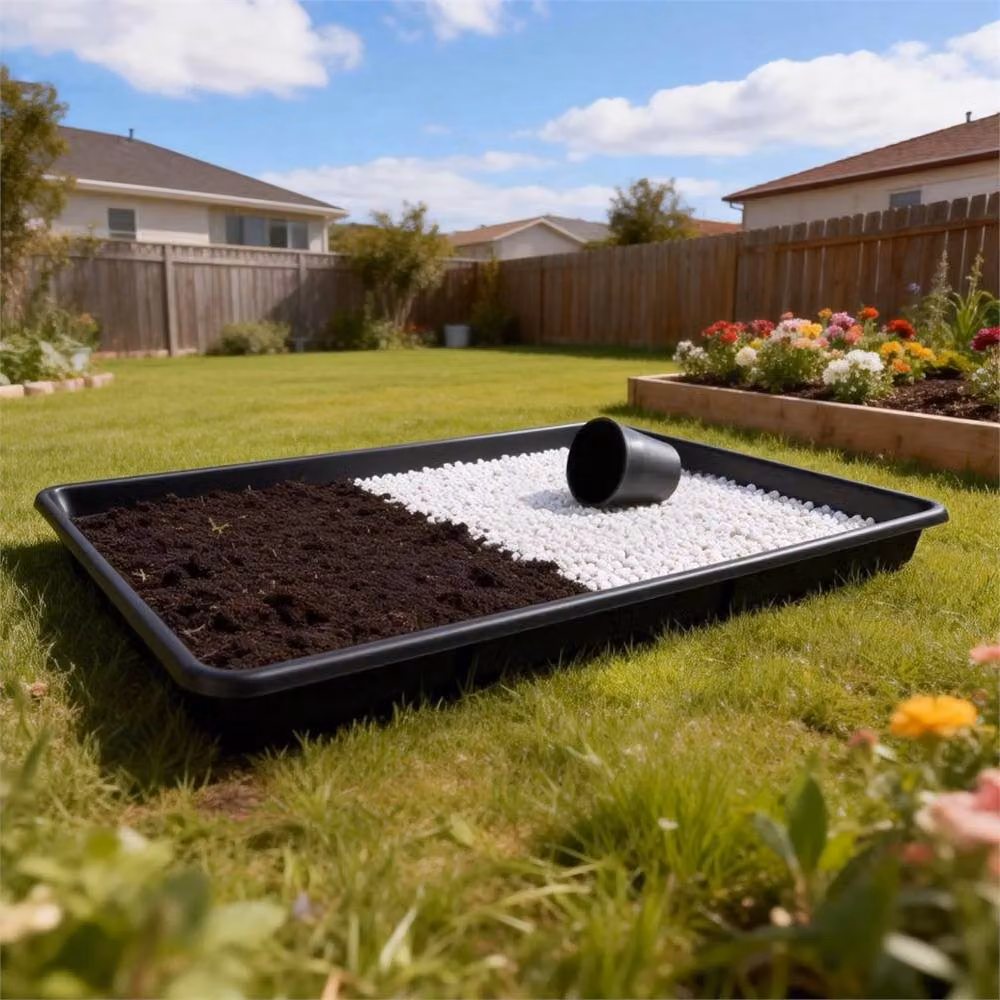 SPETLEK Heavy Duty Plastic Oil Drip Drain Tray in Black, W/D/H: 90 x 60 x 4 cm – 5