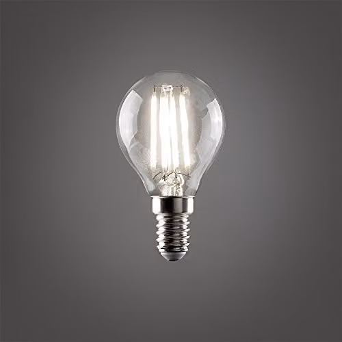 MiniSun Pack of 10 Retro Style 4W LED Filament SES E14 Clear Golfball Light Bulbs, 6500K Cool White – 2