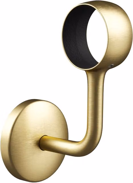 Rothley Satin Brass Wall Mounted Stair Handrail Bracket
