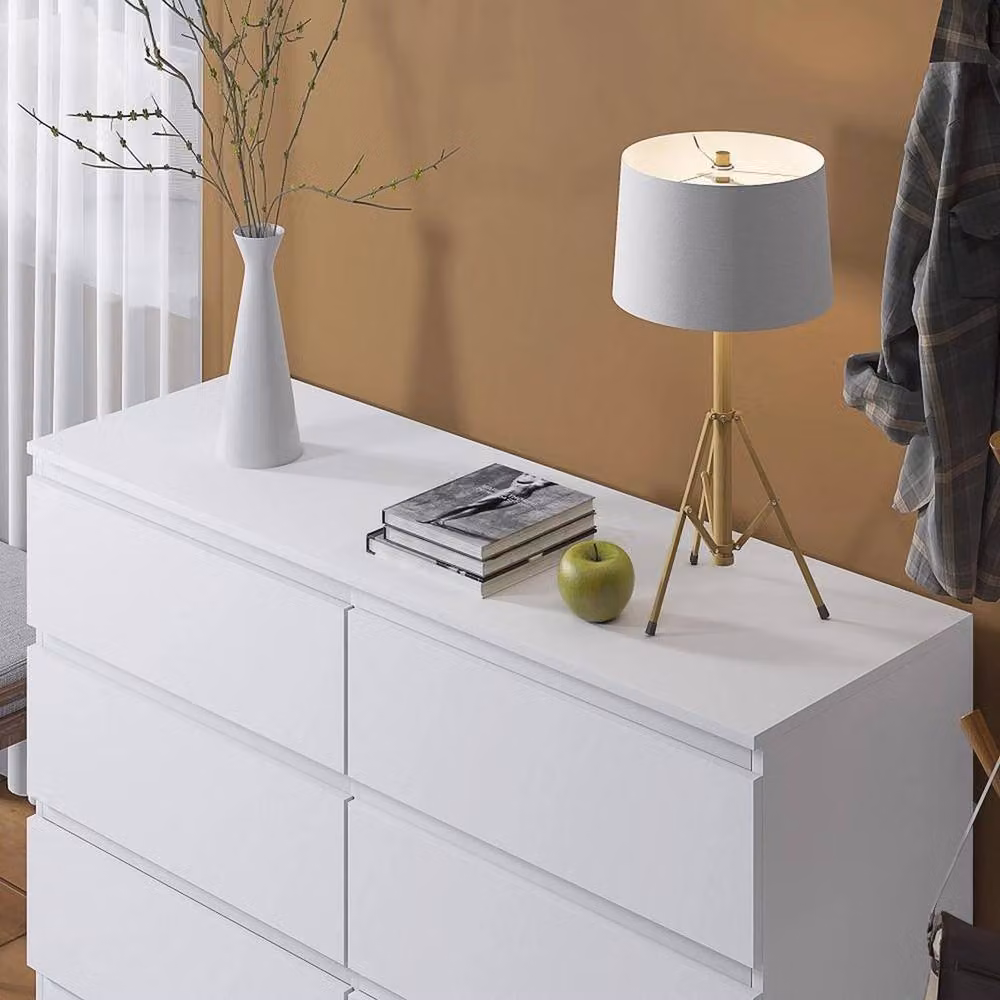 SPETLEK 6 Drawer Chest of Drawers in White Matt Finish – 2