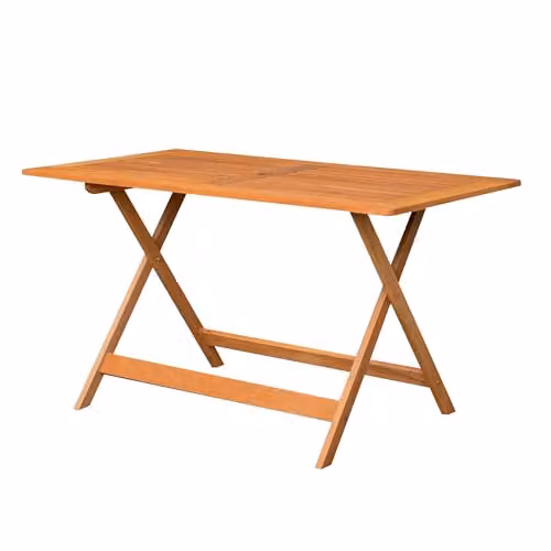 Samuel Alexander Windermere Outdoor 6 Person Folding Rectangular Wooden Table in Brown, W/D/H: 180 x 75 x 75 cm – 3
