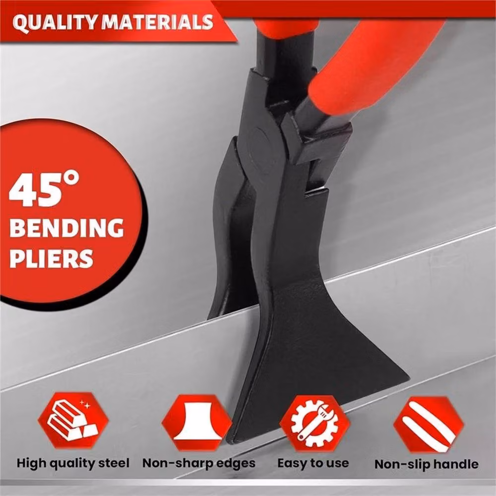 Nordara Black Steel Sheet Metal Bending Pliers, 110 mm – 3