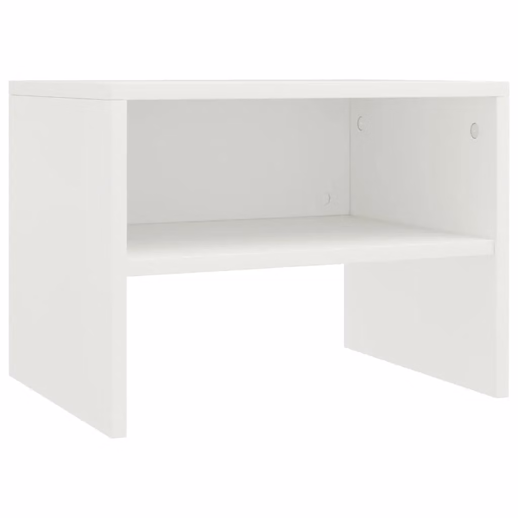 Berkfield Home White Bedside Cabinet in Engineered Wood, W/D/H: 40 x 30 x 30 cm – 2