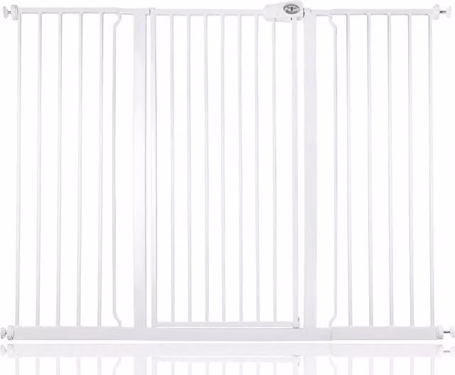 Bettacare Extendable White Child and Pet Gate for Doors and Stairs