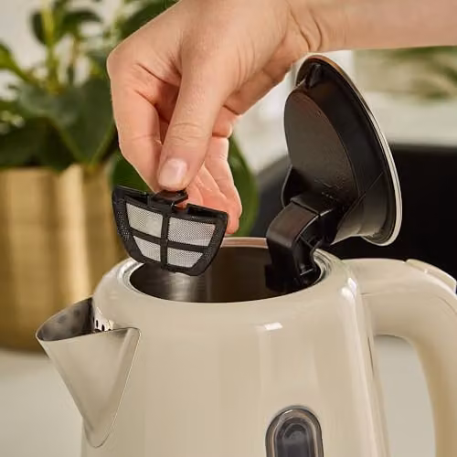 Morphy Richards Equip Stainless Steel Jug Kettle with Removable Limescale Filter, 1.7 l, Cream – 4