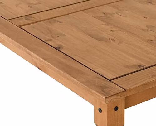 Seconique Corona Rectangular Dining Table in Brown Waxed Pine, W: 152 cm, D: 76 cm, H: 40 cm – 2