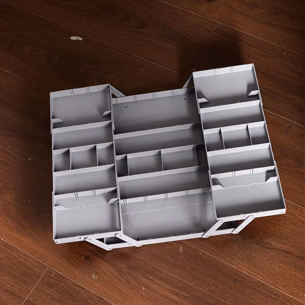 Living and Home Versatile Expandable Multi-tier Cutlery and Kitchenware Organiser Tray in Grey – 2