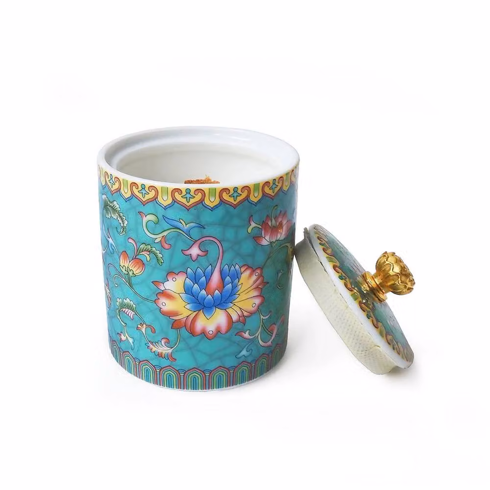 Candle Up Tranquil Teal Small Multicolour Candle – 2