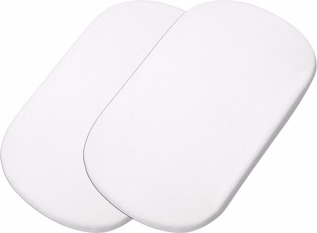 Maxi-Cosi Iora Baby Bed Sheets 2-Pack, White Cotton