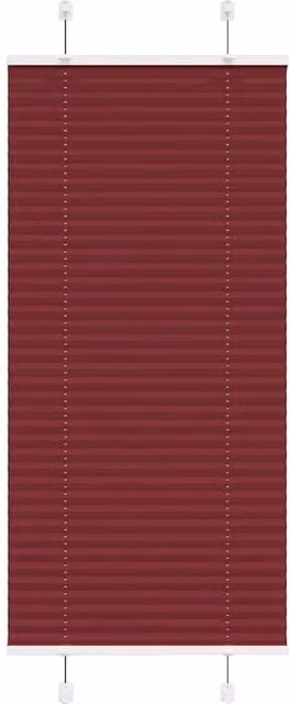 Berkfield Home Single Pleat Corded Blind in Bordeaux Red, W: 55 cm, H: 100 cm