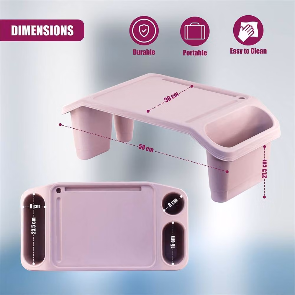 EONLION Pink Bed Tray and Laptop Sofa Table, Width: 100 cm – 2