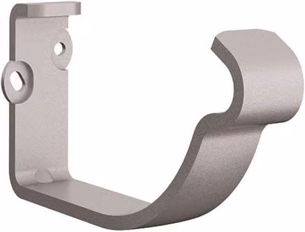 Lindab Galvanised Steel Gutter Fascia Bracket, Silver Metallic, 100mm