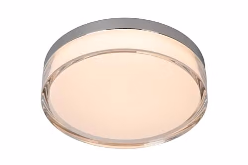 Lucide Plano Flush Ceiling Light for Bathrooms, White Opal, Diameter: 23 cm, Dimmable LED with CCT, IP44 – 1
