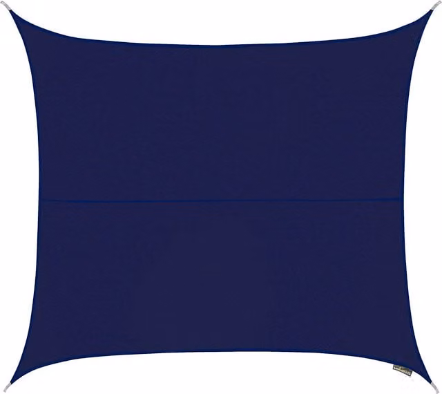 Kookaburra Blue Square Water Resistant Sun Shade Sail, W x W: 3 x 3 m