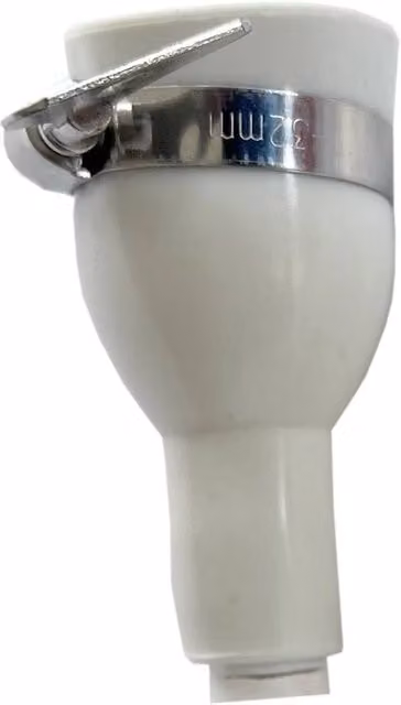 Nordara 3M-Tap-Mount Shower Attachment Spray Hose, White, Length: 10000 mm, Diameter: 520 mm