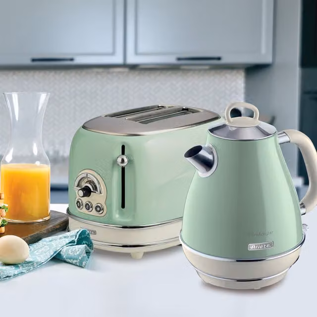 Ariete Green Kettle and 2 Slice Toaster Set – 1