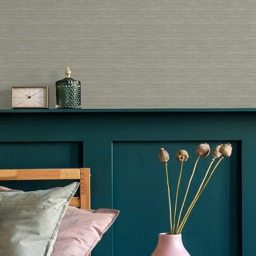 Superfresco Easy Emperor Grasscloth Sage Green Textured Wallpaper, Width: 52 cm – 3