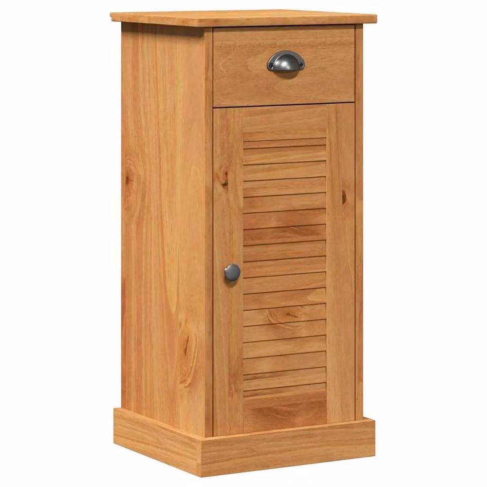 Berkfield Home Rustic Brown Pine Bathroom Furniture Set with Drawers and Shelves – 2