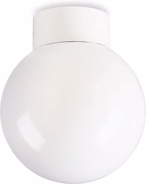 Firstlight Opal Glass Sphere Flush Globe Ceiling Light, White, E27, 60W