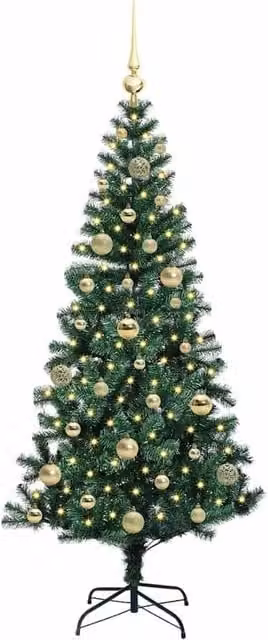 Berkfield Home Elegant Pre-lit Artificial Christmas Tree in Green, Height: 150 cm – 1