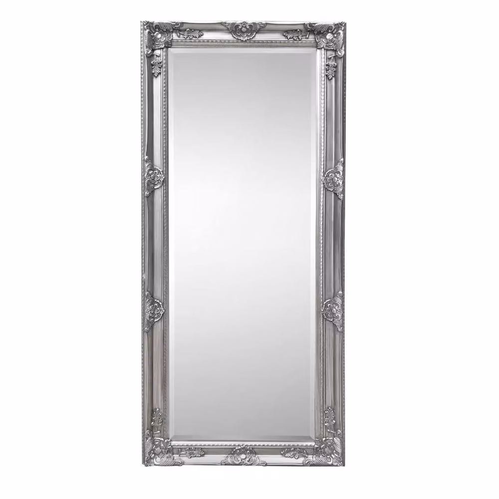 Cheshire Lumière Pewter Lean-To Dress Mirror in Grey, H: 170 cm, W: 70 cm – 3