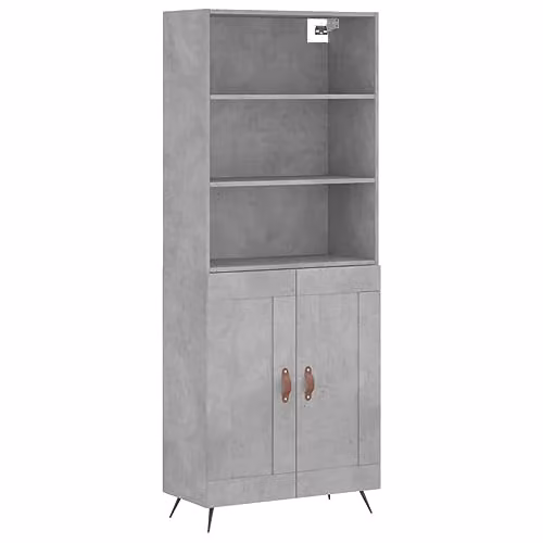 vidaXL Industrial Highboard in Grey, W/D/H: 69.5 x 34 x 180 cm – 1