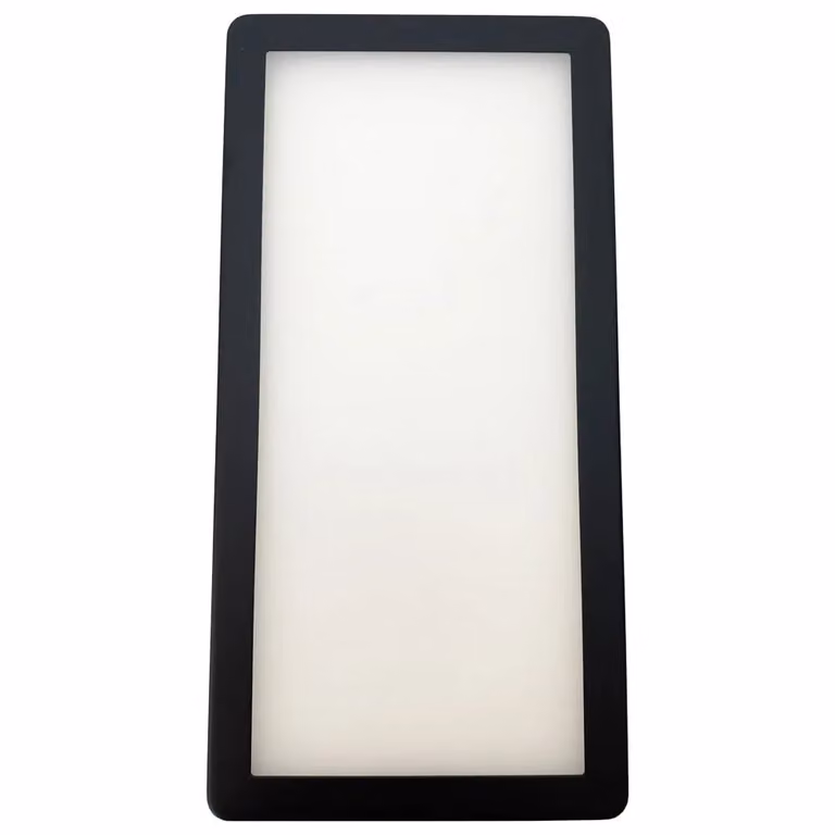 Loops 4x Matt Black Ultra-Slim Rectangular Under Cabinet Kitchen LED Light and Driver Kit with Warm White Diffused Light