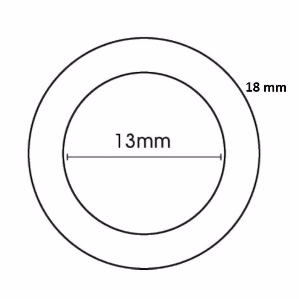 SPETLEK 100 Clear Plastic Roman Blind Curtain Rings – 3