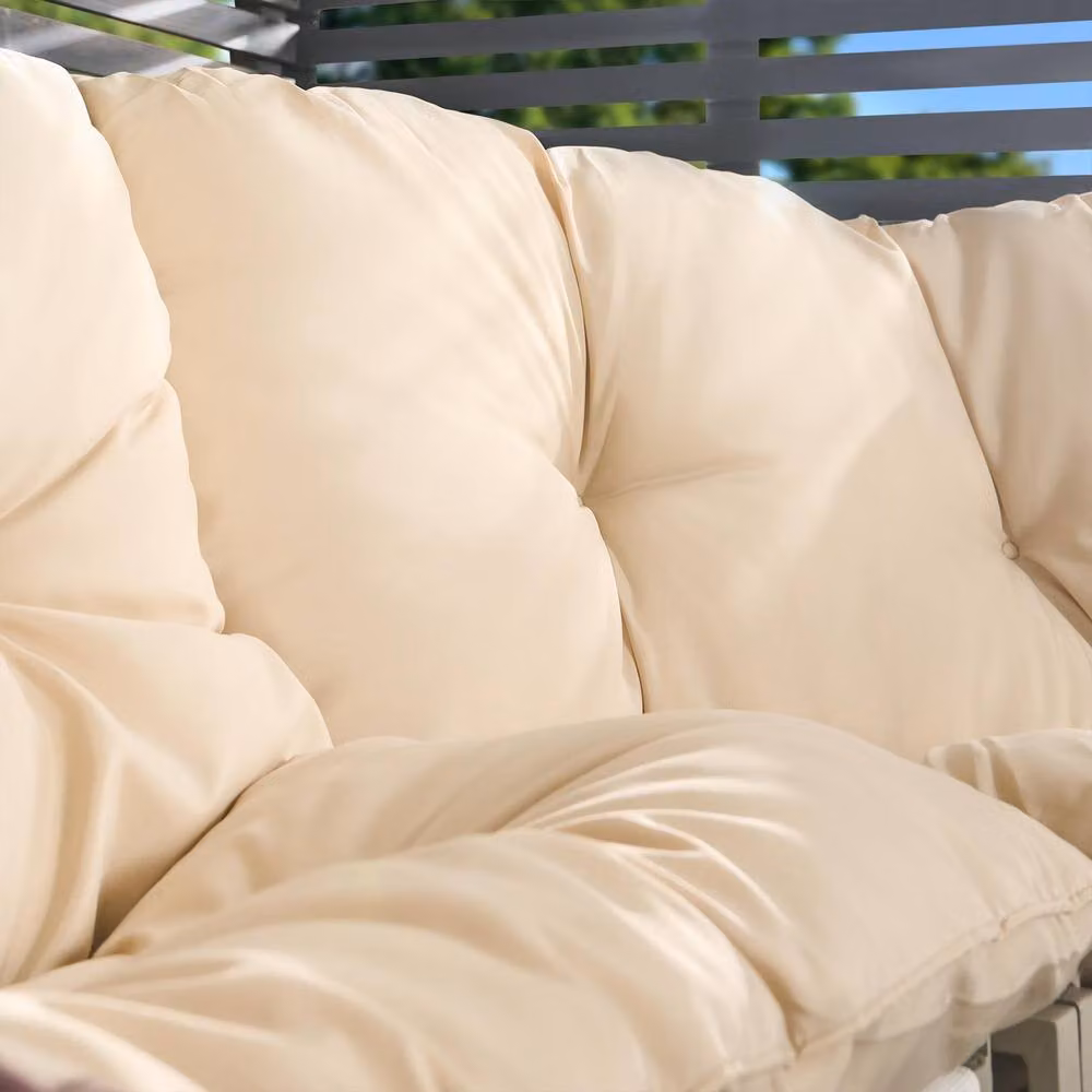 OHS Santorini 5 Seater Corner Sofa and Table Set in Natural Sand and Beige – 2